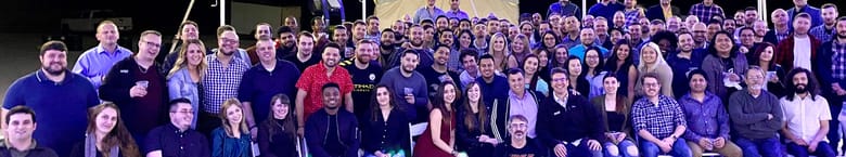 Large group photo of NinjaOne employees